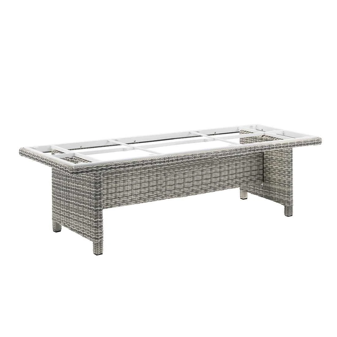 Kettler Palma Modular Gartentisch-Gestell 220x95 Cm Geflecht Salt&Pepper 2 Kettler Palma Modular Gartentisch-Gestell 220x95 Cm Geflecht Salt&Pepper – Bild 2