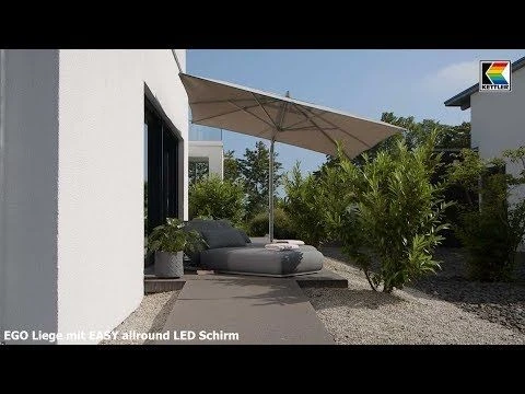 Kettler Ego Gartenliege 213x90x33cm Sunbrella Silber/Anthrazit 1 Kettler Ego Gartenliege 213x90x33cm Sunbrella Silber/Anthrazit