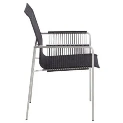 Kettler Feel Rope Stapelsessel Edelstahl/Rope Edelstahl/Charcoal -Kettler 1085098 2