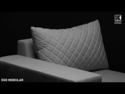 Kettler Ego Modular Ecklounge 7tlg. Sunbrella Silber/Hellgrau Meliert -Kettler 1107032 v 1708