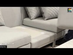 Kettler Ego Modular Ecklounge 7tlg. Sunbrella Silber/Hellgrau Meliert