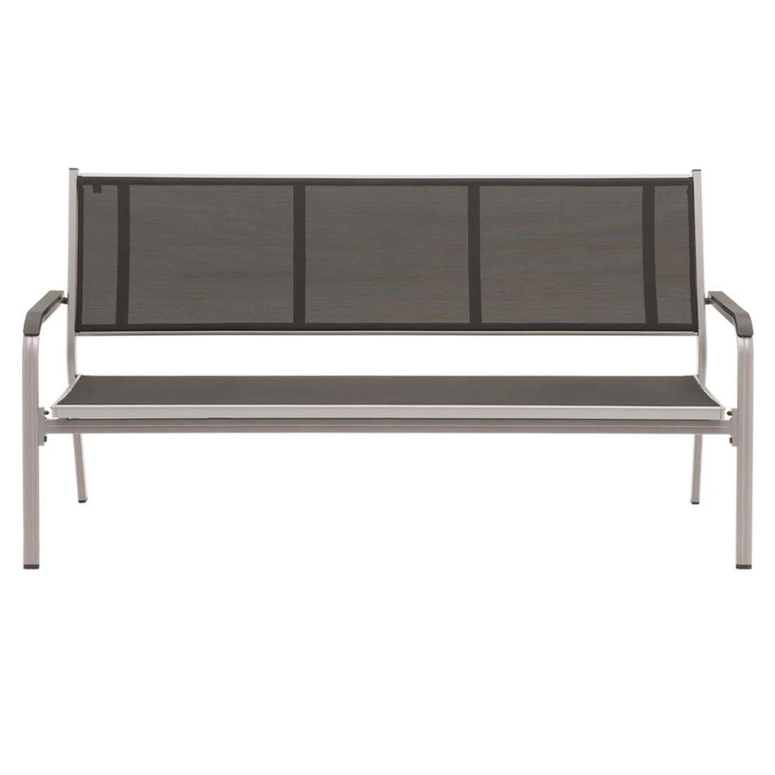 Kettler Basic Plus Gartenbank Aluminium/Textilene Silber/Anthrazit 3 Kettler Basic Plus Gartenbank Aluminium/Textilene Silber/Anthrazit – Bild 3