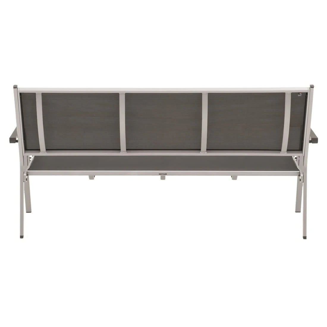 Kettler Basic Plus Gartenbank Aluminium/Textilene Silber/Anthrazit 4 Kettler Basic Plus Gartenbank Aluminium/Textilene Silber/Anthrazit – Bild 4