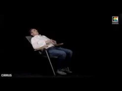 Kettler Cirrus Klappsessel Aluminium/Teak-Armlehne Anthrazit/Anthrazit-Grau -Kettler 1270899 v 2556