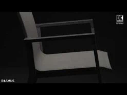 Kettler Rasmus Stapelsessel Aluminium/Outdoorgewebe Silber/Hellgrau