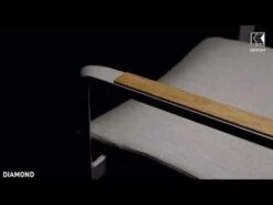 Kettler Diamond Stapelsessel Aluminium/Sunbrella Silber/Flanelle