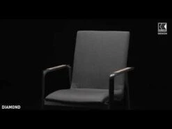 Kettler Diamond Stapelsessel Aluminium/Sunbrella Anthrazit/Sooty