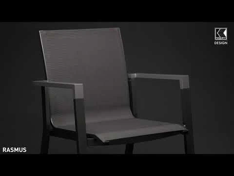 Kettler Rasmus Stapelsessel Aluminium/Outdoorgewebe Anthrazit/Charcoal 1 Kettler Rasmus Stapelsessel Aluminium/Outdoorgewebe Anthrazit/Charcoal