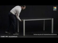 Kettler Cubic Ausziehtisch 150/210x95 Cm Aluminium/HPL Anthrazit