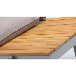 Kettler Straight Eck-/Endmodul Aluminium/Teak/Olefin Silber/Beige-Braun -Kettler 1306297 3