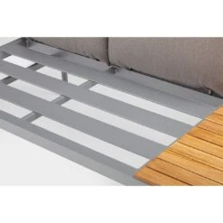 Kettler Straight Eck-/Endmodul Aluminium/Teak/Olefin Silber/Beige-Braun -Kettler 1306297 5