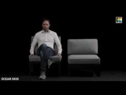 Kettler Ocean Skid Dininglounge 9-tlg. Aluminium/Olefin Anthrazit/Hellgrau -Kettler 1309905 v 3172