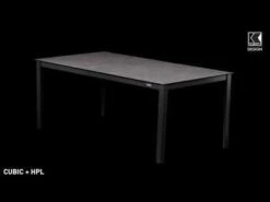 Kettler Cubic Gartentisch-Gestell 180x95cm Aluminium Anthrazit