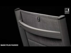 Kettler 13 Kettler Basic Plus Pad Stapelsessel Aluminium/Outdoorgewebe Silber/Anthrazit Meliert