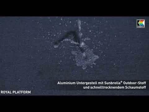 Kettler Royal Platform Eck-/Endmodul Aluminium/Teak/Sunbrella Anthrazit/Sooty 1 Kettler Royal Platform Eck-/Endmodul Aluminium/Teak/Sunbrella Anthrazit/Sooty