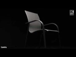 Kettler Tampa Stapelsessel Aluminium/Outdoorgewebe Anthrazit/Anthrazit