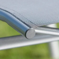 Kettler Cirrus Komfort-Stapelliege Aluminium/Textilene Silber/Anthrazitgrau -Kettler 790760 4 1