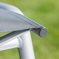 Kettler Cirrus Komfort-Stapelliege Aluminium/Textilene Silber/Anthrazitgrau -Kettler 790760 6 1