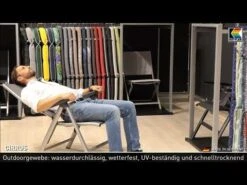 Kettler Cirrus Gartenliege Aluminium/Textilene Silber/Anthrazitgrau