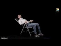 Kettler 7 Kettler Granada Klappsessel Aluminium/Textilene Silber/Anthrazit