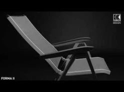 Kettler 17 Kettler Forma II Klappsessel Aluminium/Textilene Silber/Graphit