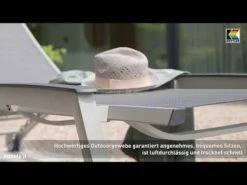 Kettler Forma II Gartenliege Aluminium/Textilen Silber/Graphit