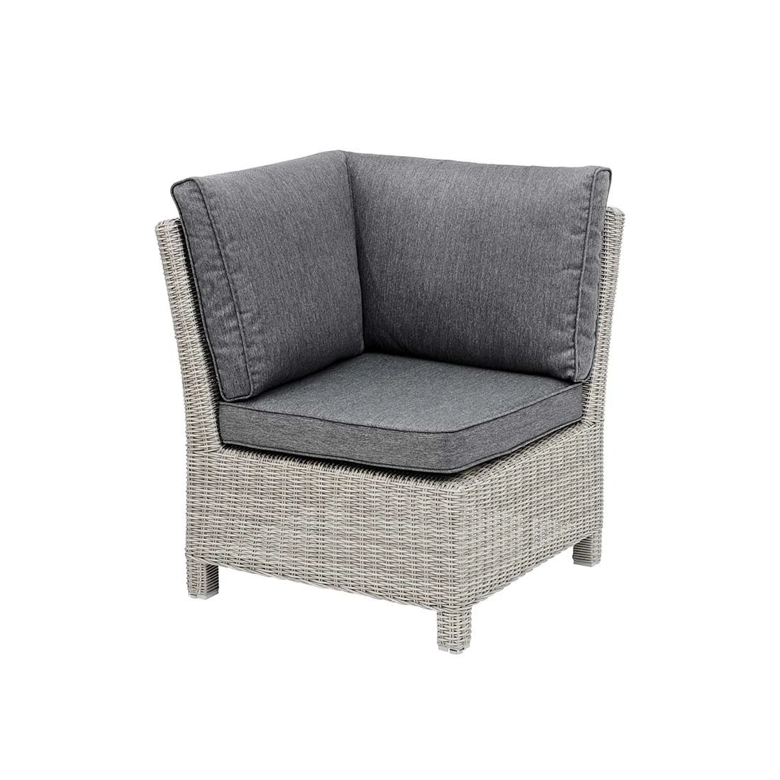 Kettler Palma Modular Eck-/Endmodul Geflecht White Wash/Anthrazit 2 Kettler Palma Modular Eck-/Endmodul Geflecht White Wash/Anthrazit – Bild 2