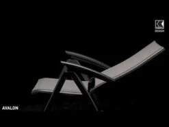 Kettler 31 Kettler Avalon Klappsessel Aluminium/Textilen Anthrazit/Graphit