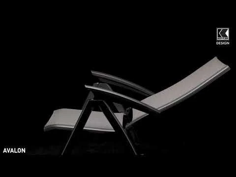 Kettler Avalon Klappsessel Aluminium/Textilen Anthrazit/Graphit 1 Kettler Avalon Klappsessel Aluminium/Textilen Anthrazit/Graphit