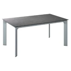 Kettler Diamond Gartentisch 160x95cm Aluminium/HPL Silber/Jura Anthrazit