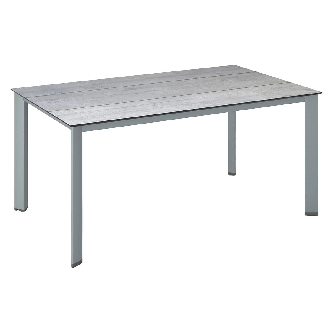 Kettler Edge Gartentisch 160x95cm Aluminium/HPL Silber/Grau Mit Fräsung 1 Kettler Edge Gartentisch 160x95cm Aluminium/HPL Silber/Grau Mit Fräsung