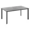 Kettler Edge Gartentisch 160x95cm Aluminium/HPL Anthrazit/Silbergrau