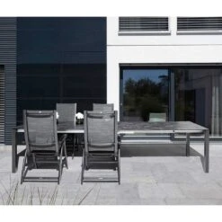 Kettler Avalon Gartenmöbelset 5-tlg. Mit Ausziehtisch 210/270/330x95cm Anthrazit -Kettler kettler avalon gartenmoebelset 5 tlg tisch 210 270 330x95cm 1387147 3