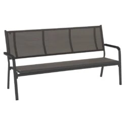 Kettler 39 Kettler Basic Plus Gartenbank Aluminium/Textilene Anthrazit/Anthrazit