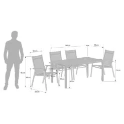 Kettler Basic Plus Gartenmöbel-Set 5-tlg.+ Tisch 160x90cm Anthrazit/Dark Grey 6 Kettler Basic Plus Gartenmöbel-Set 5-tlg.+ Tisch 160x90cm Anthrazit/Dark Grey -Kettler kettler basic plus gartenmoebel set 5 tlg tisch 160x90cm 1487544 3