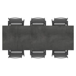 Kettler Basic Plus Gartenmöbel-Set 7-tlg+Tisch 160/267x91 Anthrazit/Zement -Kettler kettler basic plus gartenmoebel set 7 tlg tisch 160 267x91 1487368 6