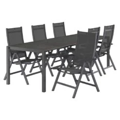 Kettler Basic Plus Gartenmöbel-Set 7-tlg.+Tisch 160/267x91cm Anthrazit 10 Kettler Basic Plus Gartenmöbel-Set 7-tlg.+Tisch 160/267x91cm Anthrazit -Kettler kettler basic plus gartenmoebel set 7 tlg tisch 160 267x91cm 1487390 4