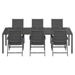 Kettler Basic Plus Gartenmöbel-Set 7-tlg.+Tisch 160/267x91cm Anthrazit 11 Kettler Basic Plus Gartenmöbel-Set 7-tlg.+Tisch 160/267x91cm Anthrazit -Kettler kettler basic plus gartenmoebel set 7 tlg tisch 160 267x91cm 1487390 5