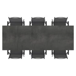 Kettler Basic Plus Gartenmöbel-Set 7-tlg.+Tisch 160/267x91cm Anthrazit/Zement -Kettler kettler basic plus gartenmoebel set 7 tlg tisch 160 267x91cm 1487478 6