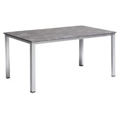 Kettler Basic Plus Gartenmöbelset 5-tlg. Mit Tisch 160x90cm Silber -Kettler kettler basic plus gartenmoebelset 4 tlg diningtisch 160x90cm 1393208 10