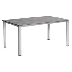 Kettler Basic Plus Gartenmöbelset 5-tlg.+Tisch 160x90cm Silber/Anthrazit -Kettler kettler basic plus gartenmoebelset 5 tlg tisch 160x90cm 1482605 2