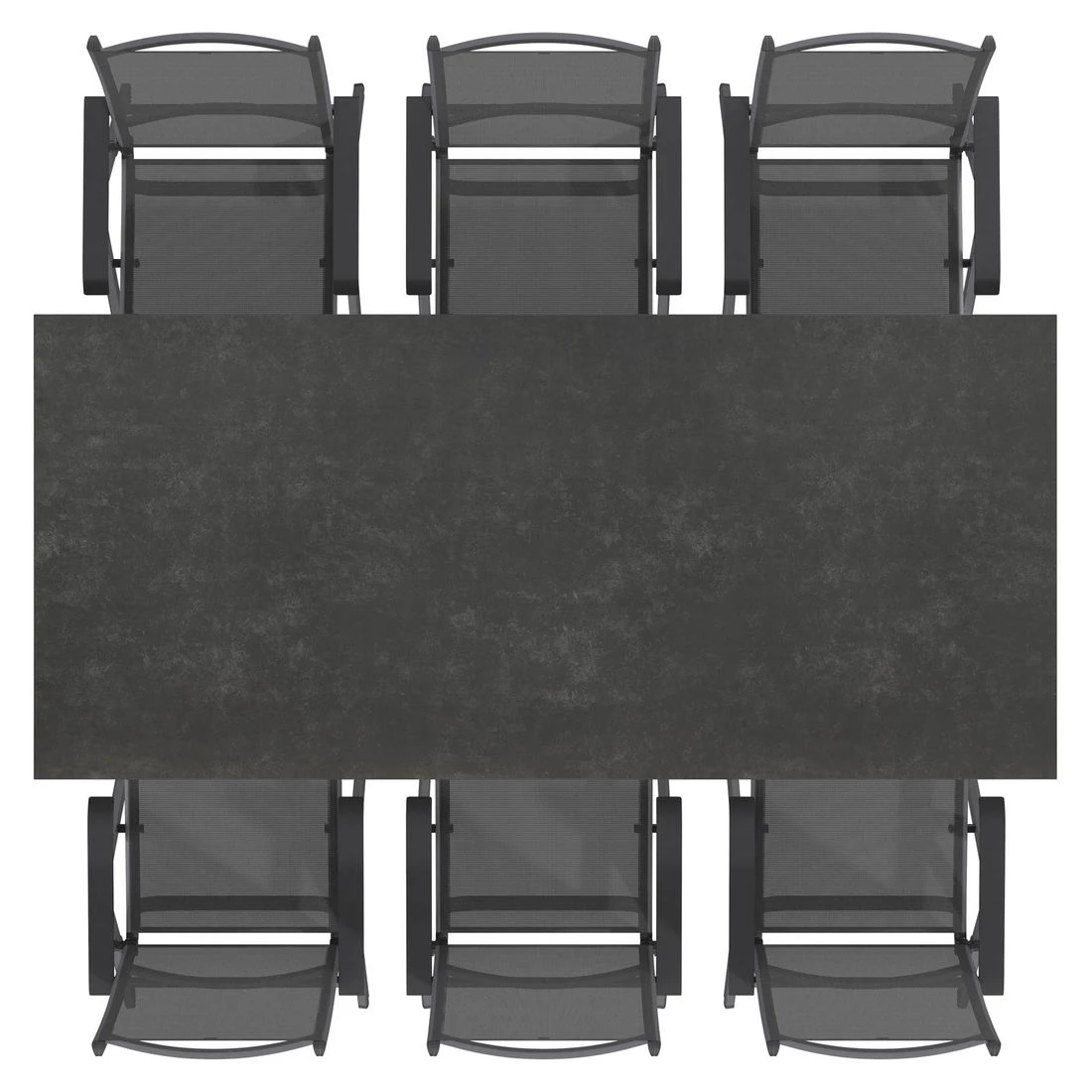 Kettler Basic Plus Gartenmöbelset 7-tlg. Mit Tisch 220x100 Cm Anthrazit 5 Kettler Basic Plus Gartenmöbelset 7-tlg. Mit Tisch 220x100 Cm Anthrazit – Bild 5