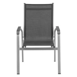 Kettler Basic Plus Gartenmöbelset 7-tlg.+Tisch 160x95cm Silber/Anthrazit -Kettler kettler basic plus gartenmoebelset 7 tlg tisch 160x95cm 1482550 5