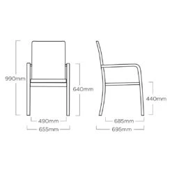 Kettler Basic Plus Gartenmöbelset 7-tlg.+Tisch 160x95cm Silber/Anthrazit -Kettler kettler basic plus gartenmoebelset 7 tlg tisch 160x95cm 1482550 7