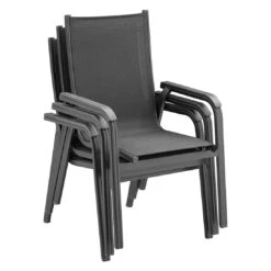 Kettler Basic Plus Gartenmöbelset 9-tlg. + Tisch 180x95cm Anthrazit -Kettler kettler basic plus gartenmoebelset 9 tlg tisch 180x95cm 1482583 6