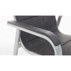 Kettler Basic Plus Pad Stapelsessel Aluminium/Outdoorgewebe Silber/Anthrazit Meliert -Kettler kettler basic plus pad stapelsessel alu outdoorgewebe 1369305 6