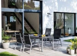 Kettler Basic+ Premium Klappsessel Aluminium/Textilene Silber/Lakritz -Kettler kettler basic premium klappsessel aluminium textilene 1439309 2