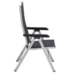 Kettler Basic+ Premium Klappsessel Aluminium/Textilene Silber/Lakritz -Kettler kettler basic premium klappsessel aluminium textilene 1439309 5