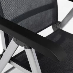 Kettler Basic+ Premium Klappsessel Aluminium/Textilene Silber/Lakritz -Kettler kettler basic premium klappsessel aluminium textilene 1439309 8