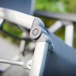 Kettler Basic Plus Relaxsessel Aluminium/Textilene Silber/Anthrazit -Kettler kettler basicplus relaxsessel silber anthrazit 0301216 0000 4